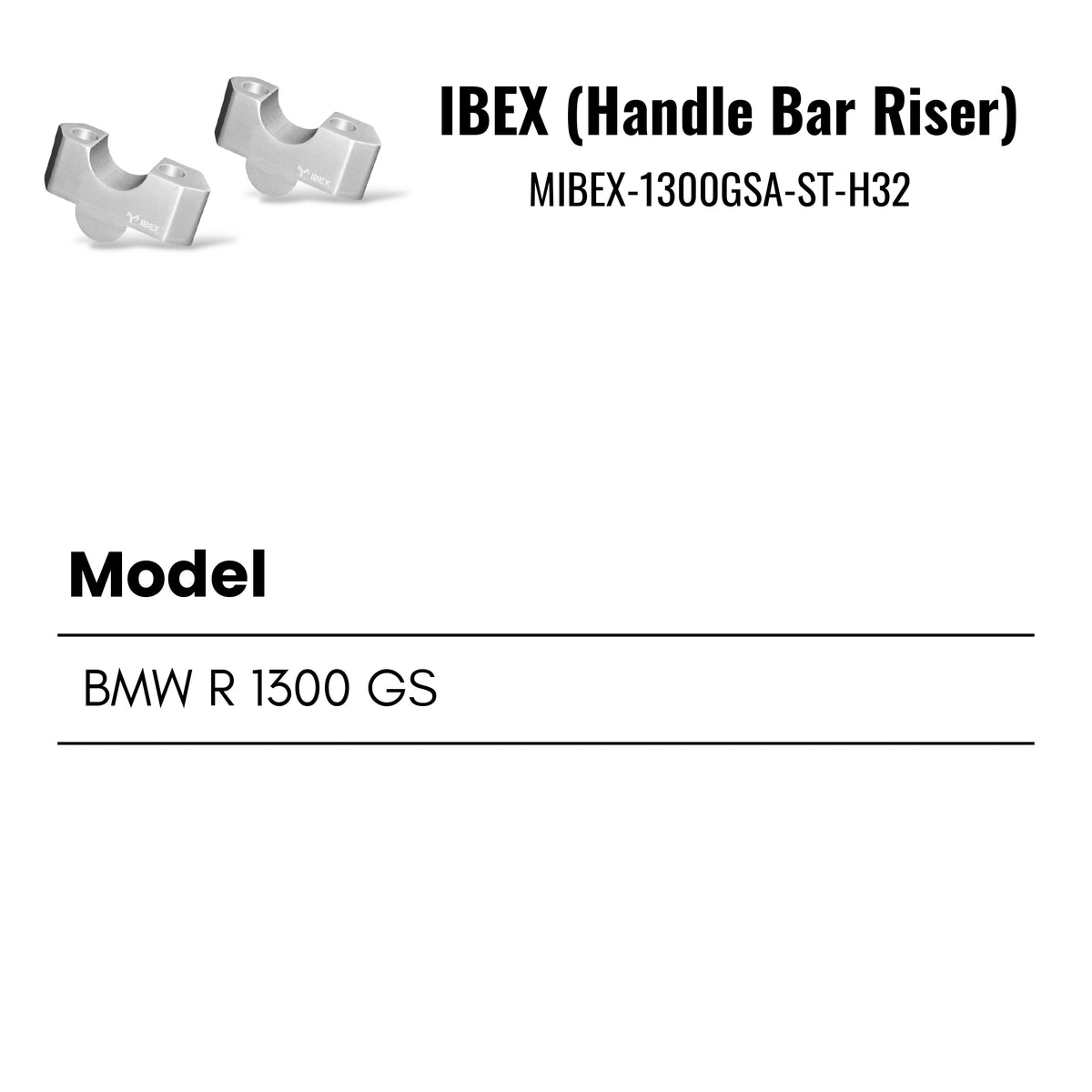Fit Guide for Machina Pullback Handlebar Risers for BMW R 1300 GS / R 1300 GSA (2023–2025)