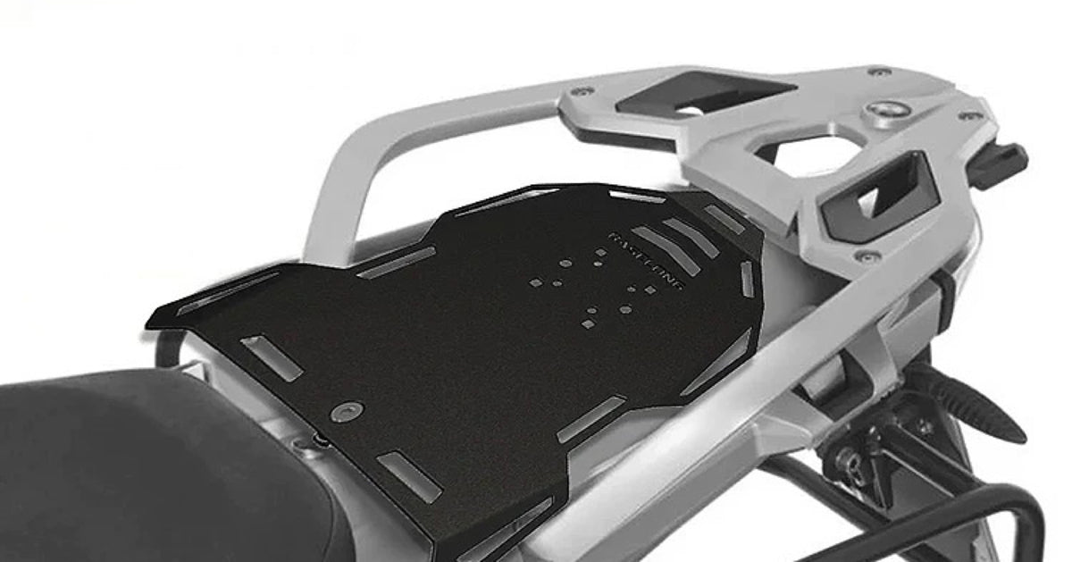 Pillion seat luggage carrier plate for BMW R 1250 GSA