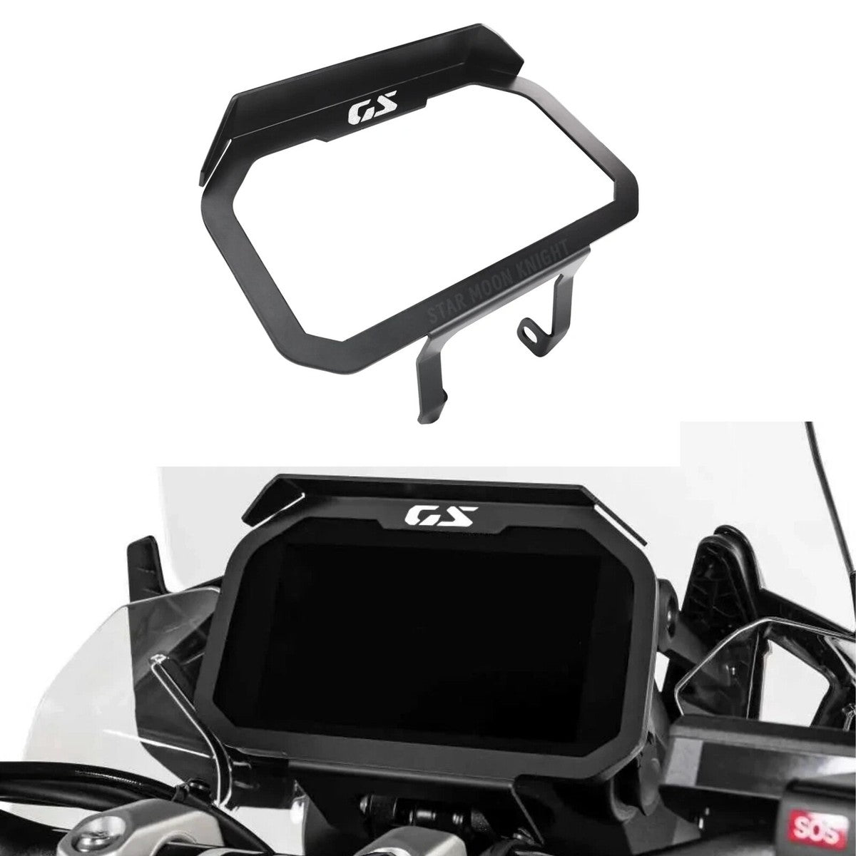 Anti theft sun glare shield for BMW R 1300 GS / GSA